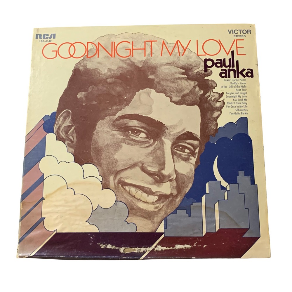 Paul Anka Goodnight My Love Vinyl LP 1969 RCA Victor LSP-4142 Stereo Pop Vocal